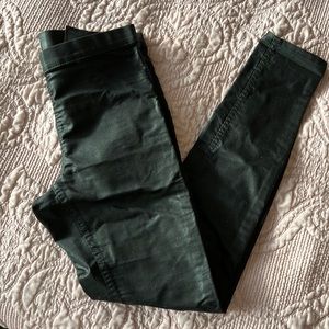 Faux leather slacks